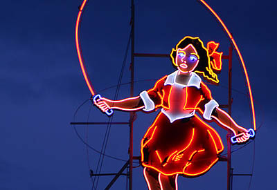 Little Audrey is unquestionably Melbourne's most-loved neon sky sign 